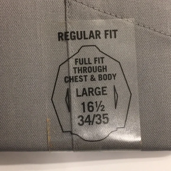 NEW - Van Heusen Mens Button Up Dress Shirt - Large - Picture 5 of 7